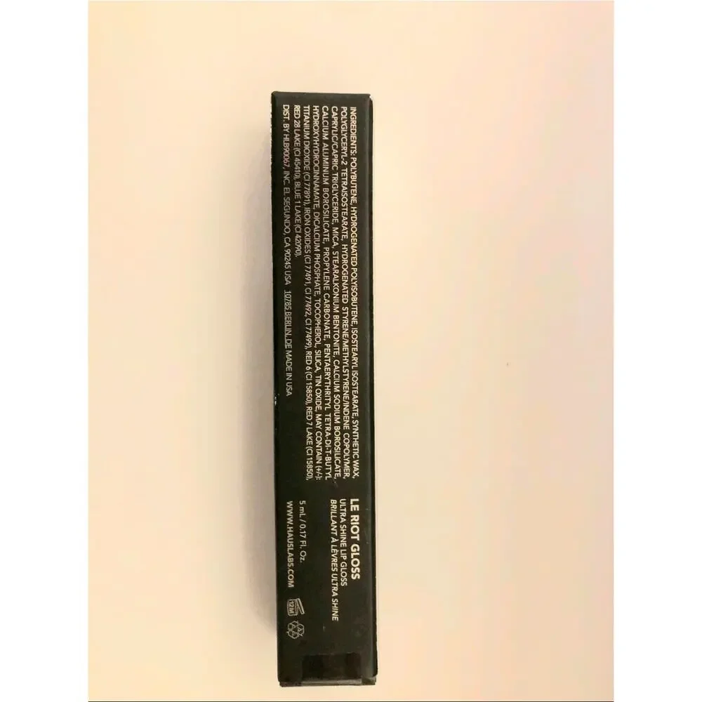 NIB HAUS LABORATORIES BLAZE LE RIOT LIP GLOSS Ultra Shine 0.17 FL OZ